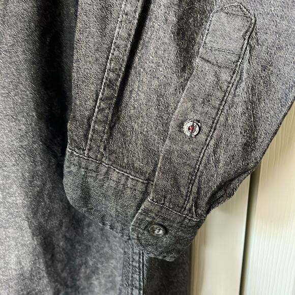 Wrangler Flex for Comfort Button Down Shirt dark Gray XL - Picture 6 of 7